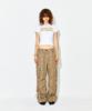 Haitaideupeulaengki Lightweight Coated Cargo Pants Leopard