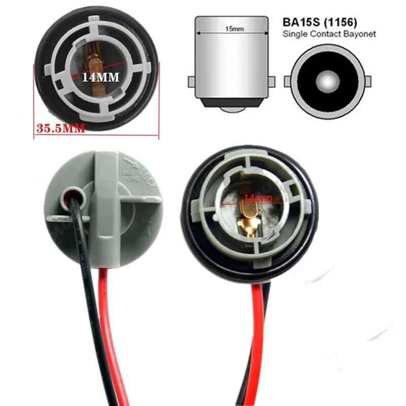 10Pcs 1156 382 BA15S Lamp Holder P21W Adapter Car Light Base Auto Led Lights Bulb Socket Connector