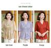 Stylish Summer Chinese Style T-Shirt for Middle-Aged and Elderly Mothers