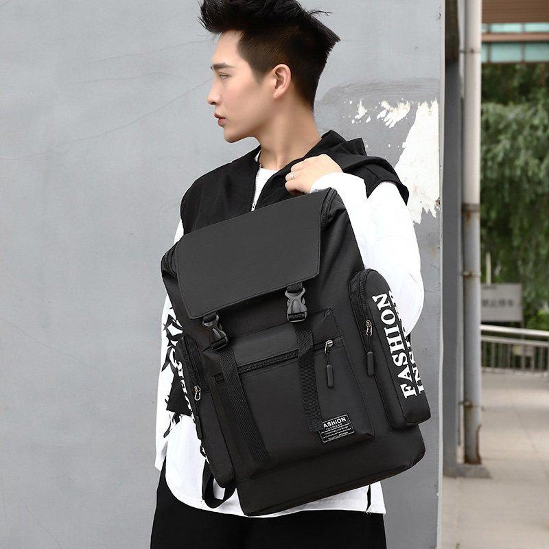 Large capacity backpack, the same travel bag for men and women, casual simple multi-functional computer backpack