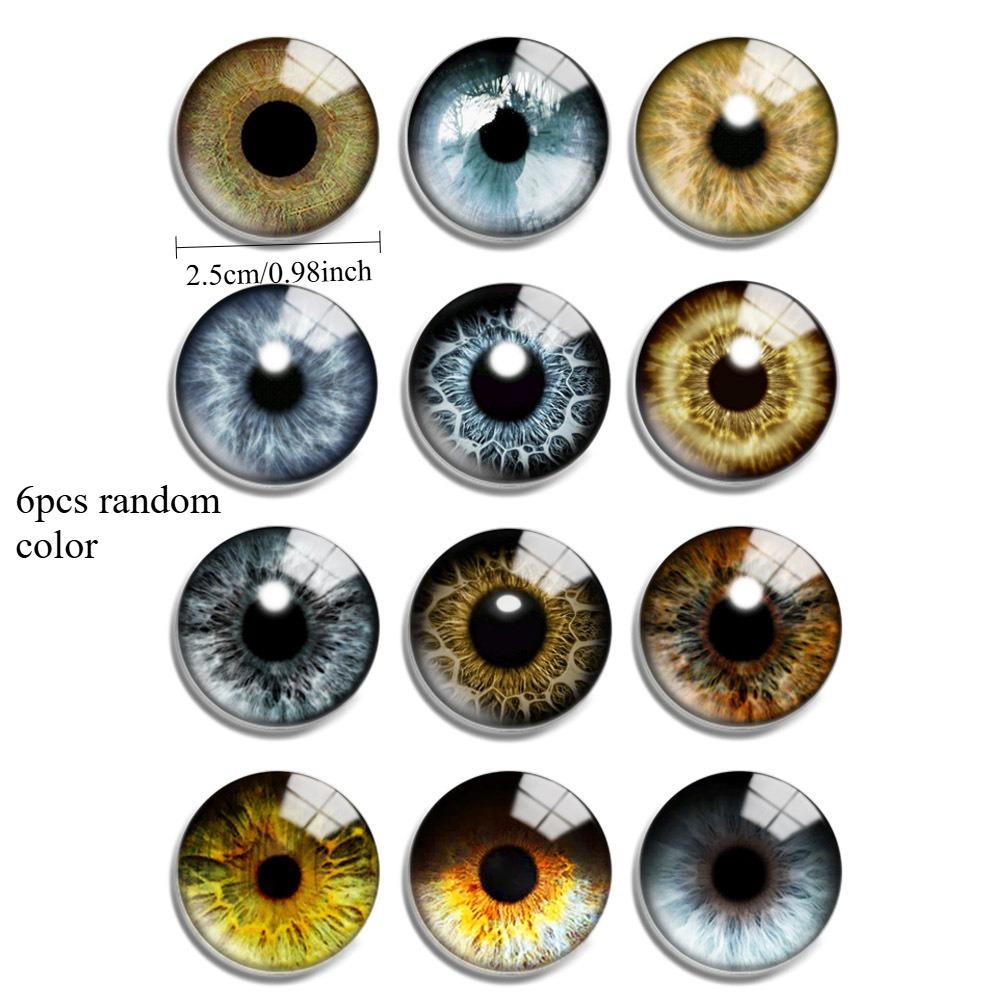 6pcs Creative and Funny Cute Eyes Refrigerator Magnets Sweet Creative Fridge Magnet Decorative