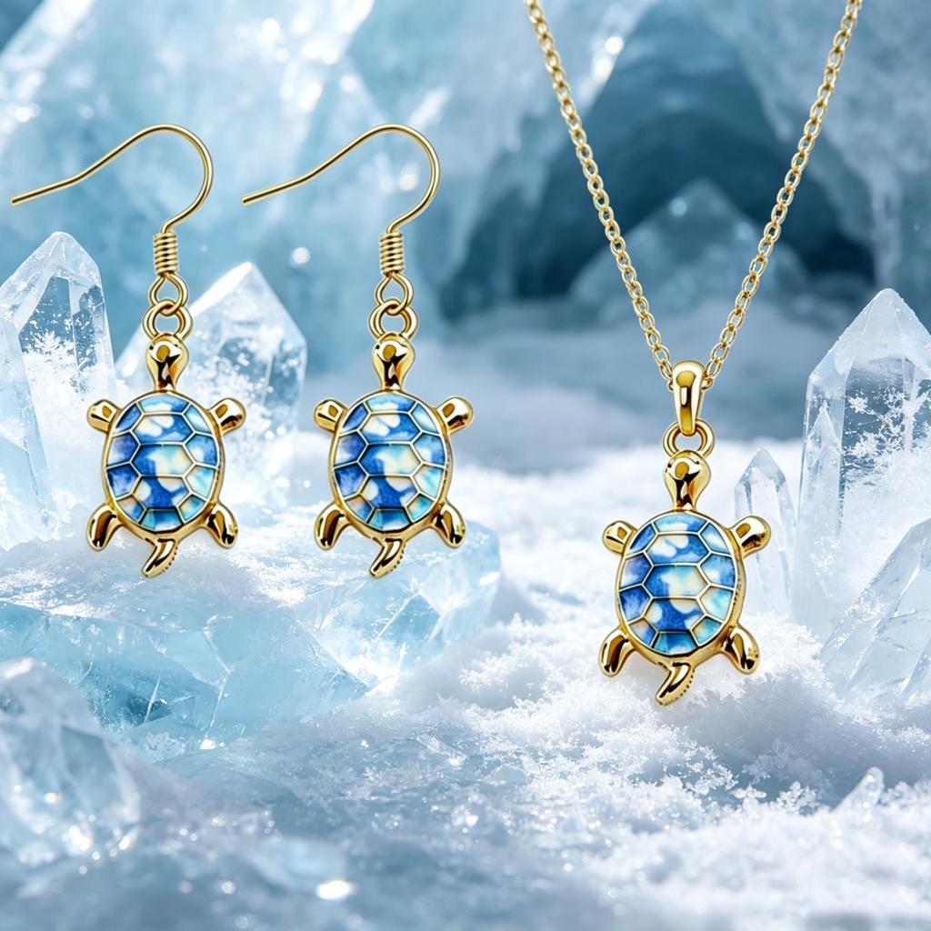 Luxury Female White Blue Pink Rainbow Zircon Stone Turtle Engagement Vintage Gold Color Wedding Fashion Jewelry Set For Women