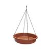 Bird Waterer with Metal Hooks Bird Water Bowl and Chain Hanging Bird Bath Water Feeder for Hummingbird Tree Outside Parrot Patio