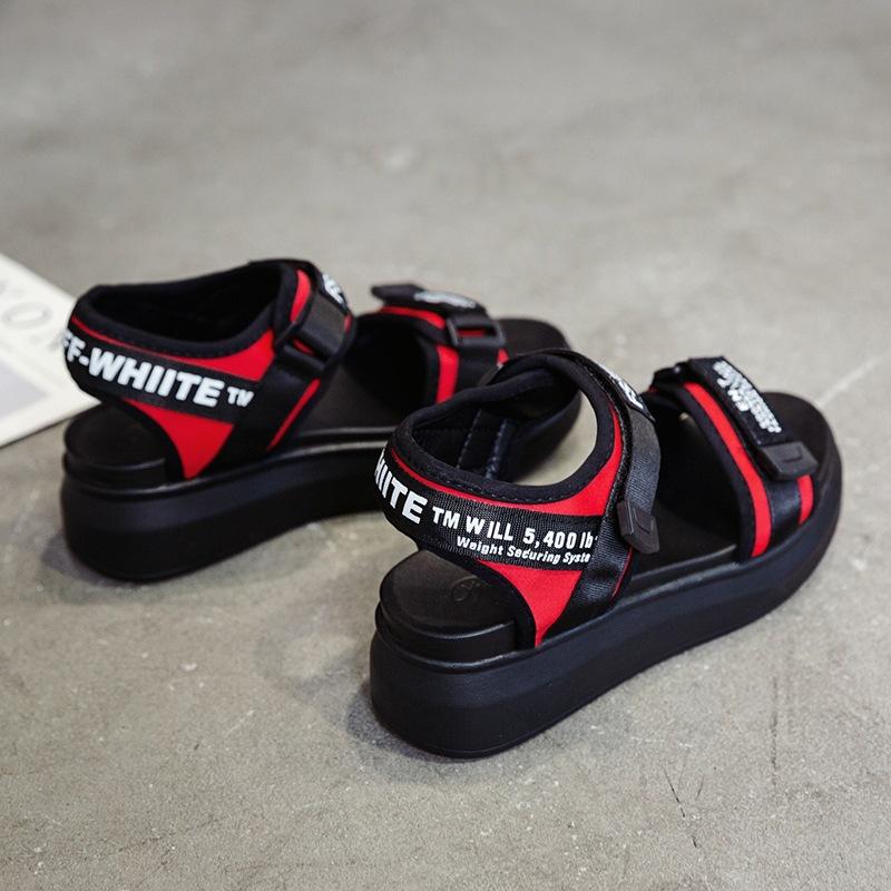 Summer beach shoes summer new women's sports style sandals student platform women's shoes