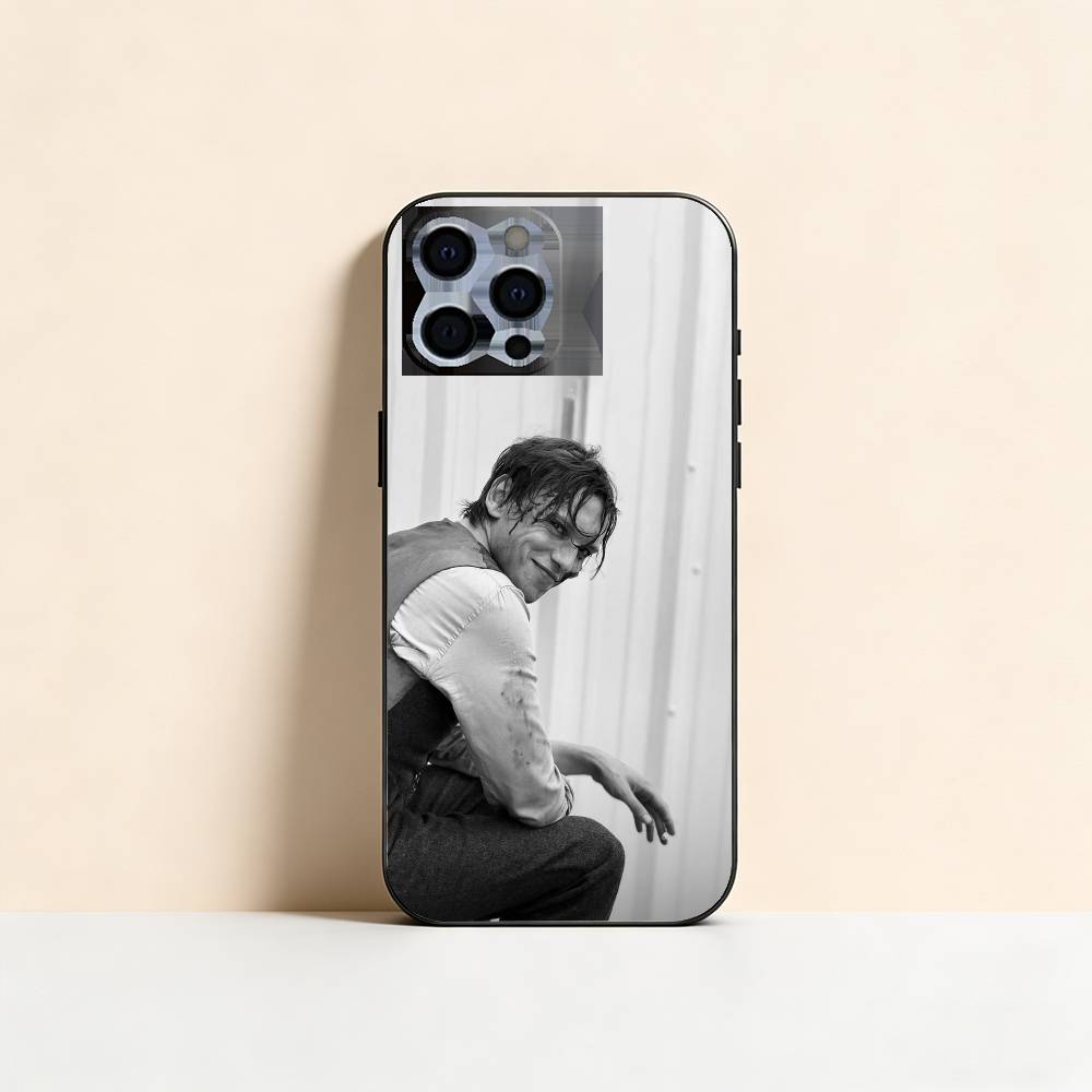 J-Jamie Campbell Bower Phone Case For iPhone 17,16,15,14,13,12,11 Plus,Pro Max,XS,Soft Silicone Black Cover