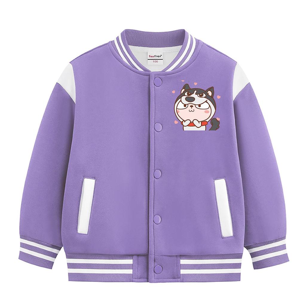 Boys' Stylish Baseball Jacket - Spring, Autumn & Winter 2026 Collection, Plus Velvet, Thickened Outerwear for Medium & Large Kids