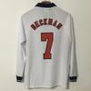 Maglia da Calcio Retro Inghilterra 1998 Beckham 7 Owen 20 Manica Corta/Lunga Unisex Adulto