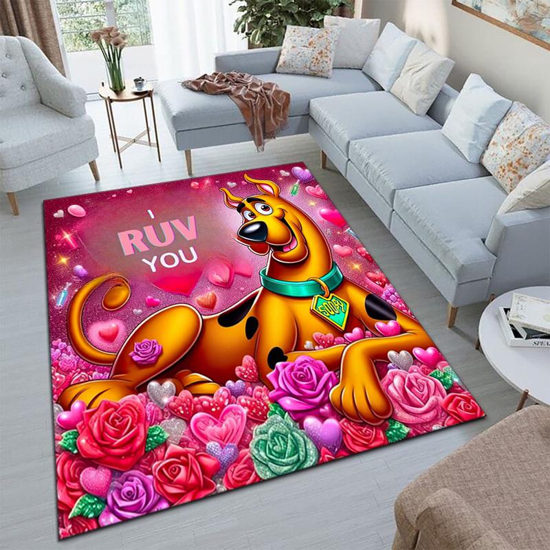 Halloween cartoon comedy adventure movie Scooby-Doo carpet is suitable for living room and bedroom doormats office balcony decorative carpet V12