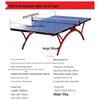 Double Happiness T2828 Foldable Indoor Ping-Pong Table