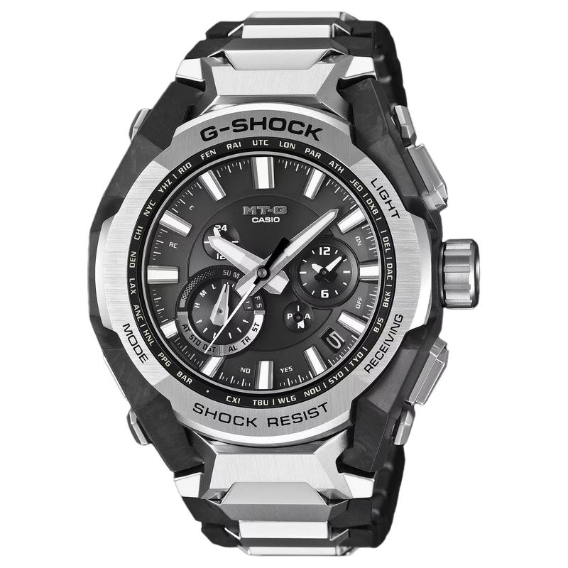 Casio MT-G Series 200 Meters Waterproof Bluetooth Link Solar Quartz Composite Material Strap Men's Watch Black Dial MTG-B4000D-1AJF