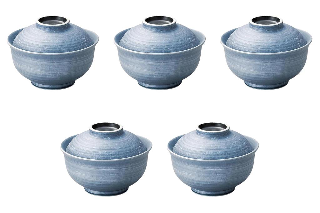 Set of 5 Small Simmered Bowls x Simmered Bowls Setomonohonpo Silver-Painted [11 7.8 cm]