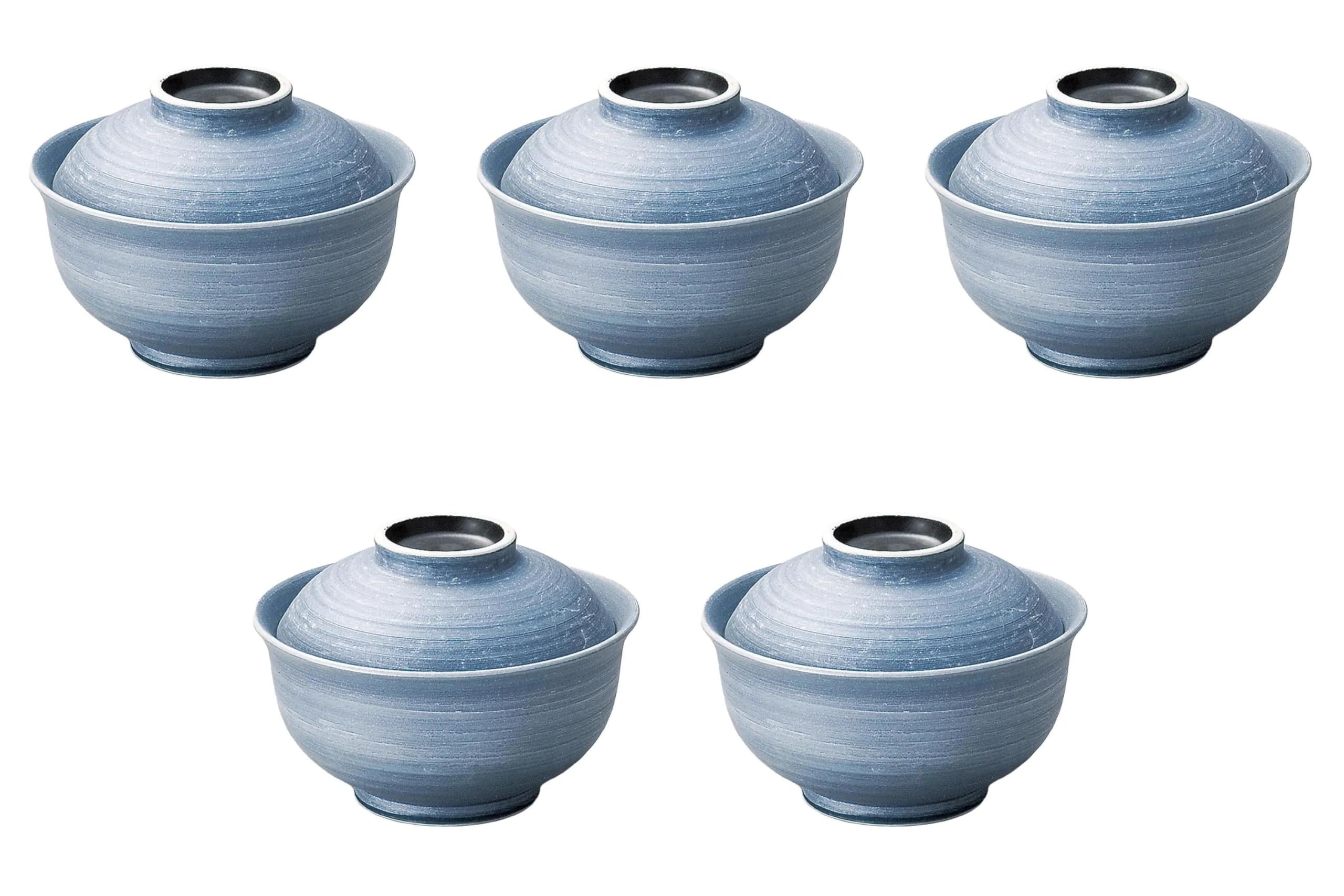 

Set of 5 Small Simmered Bowls x Simmered Bowls Setomonohonpo Silver-Painted [11 7.8 cm]