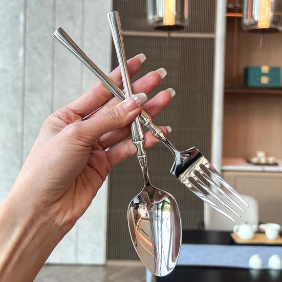 Western Food Tableware 304 Stainless Steel Slim Waist Handle Knife Fork Spoon Mirror Polished Dishwasher Safe Flatware