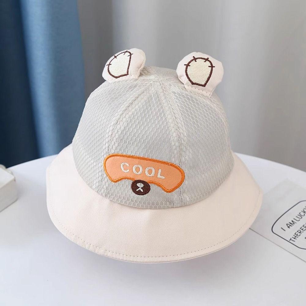 Breathable Kids Bucket Hat Summer Infant Fisherman Hat Outdoor Panama Hat  for Toddler