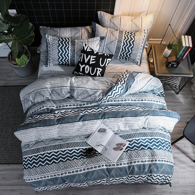 

Мягкий микрофибровый комплект пододеяльника, принт в стиле бохо-шик, размеры Твин, Фулл, Квин, Кинг, Одинарный, Двуспальный, 3 предмета, черный чехол для одеяла US Twin-173x229