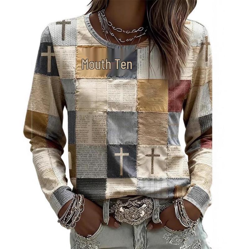 2025 Autumn/Winter Women's 3D Retro Plaid Patchwork Dress