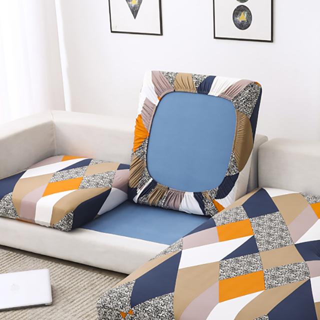 Printed Stretch Sofa Seat Cushion Cover L-shaped Corner Couch Sofa Slipcover for Living Room Wedding Elastic Seat Cushion Cover