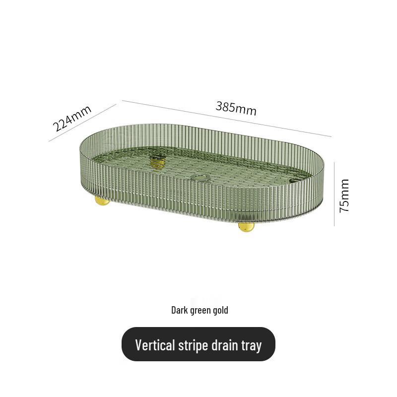 Modern Double-Layer Draining Tea Tray