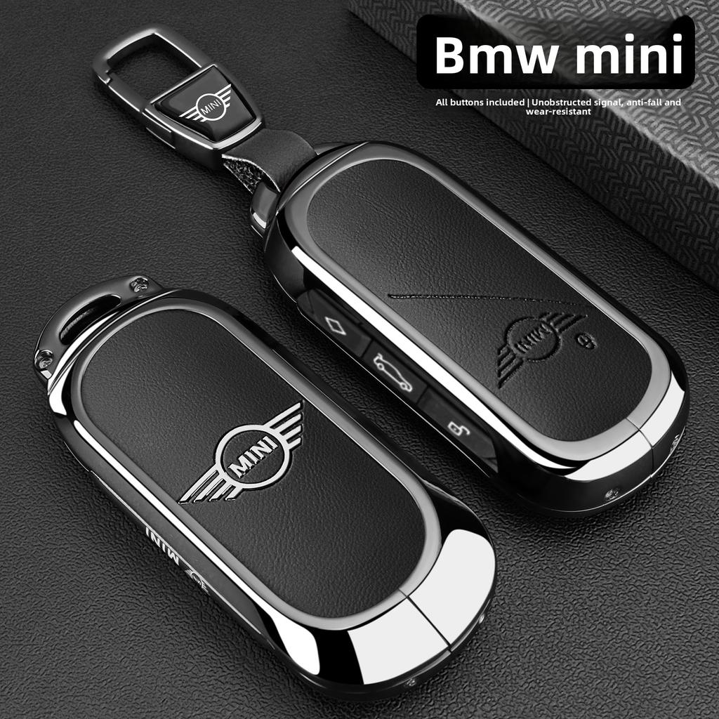 Klíčenka z kožené slitiny pro kryt klíče od auta Fob Pro BMW MINI Cooper Countryman U25 J01 J05 F65 F66 2024 2025 Ochranná Klíčenka