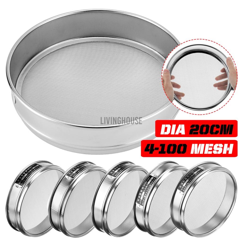 Dia20cm 4-100 oczek 4,75-0,15 mm Apertura Standardowe sito laboratoryjne ze stali nierdzewnej o średnicy 200 mm