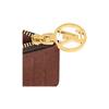 LOUIS VUITTON Romy aged floral print zipper closure canvas coin purse card holder women's brown