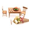 10pcs Mini Doll House Wooden Rolling Pin Simulation Kitchen Accessories  Children