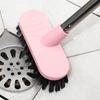 Floor Scrub Brush With Long Handle,Multi-Purpose Heavy Duty Hardwood Floor Scrubber,Cleaning Balcony Patio Garage Outdoor/Indoor