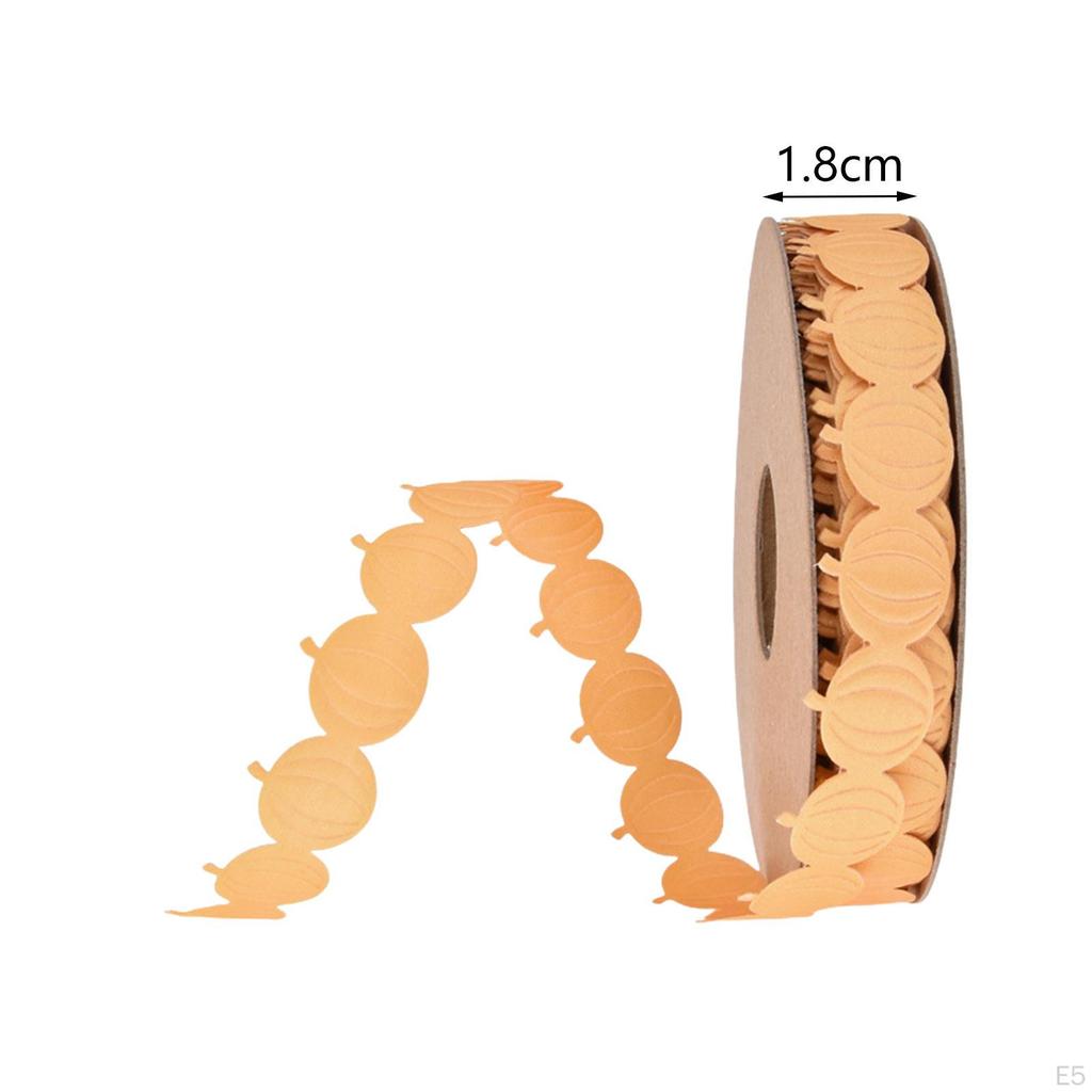 Pumpkin Ribbons Autumn Ribbon DIY Crafts Decoration Sewing Halloween for Bouquet