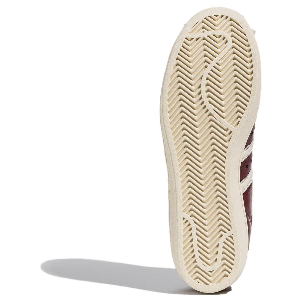 Adidas Originals Thug Club X Superstar Comfortable Versatile Durable Low-Top Sneakers Unisex Sneakers Burgundy JS1908