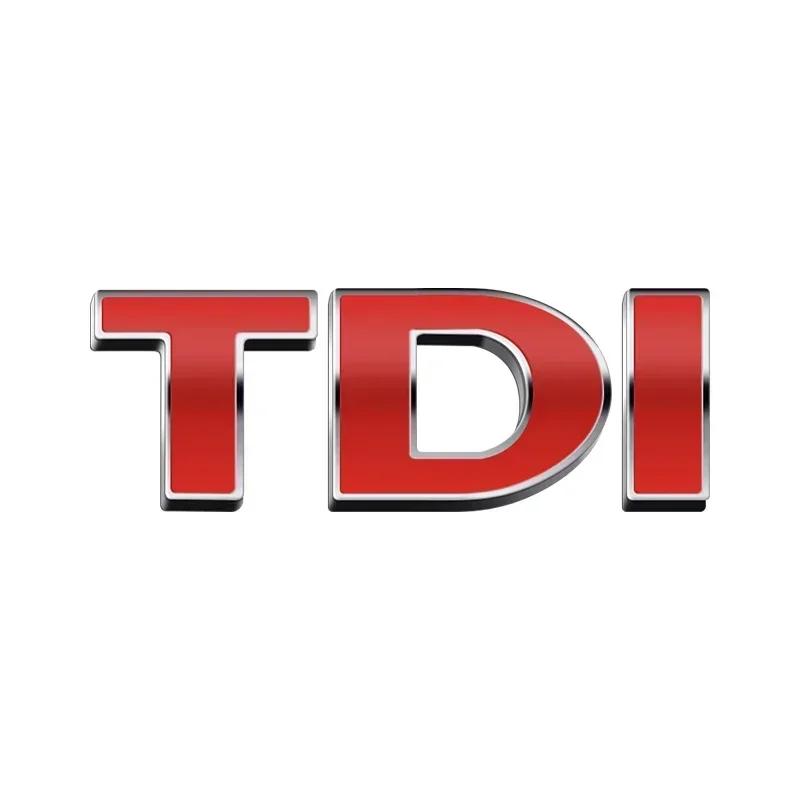 Hot 2025 New 3D Metal silvery TDI logo car rear Emblem sticker For Volkswagen POLO passat b5 b6 b7 golf 4 5 6 7 vw Tiguan Jetta