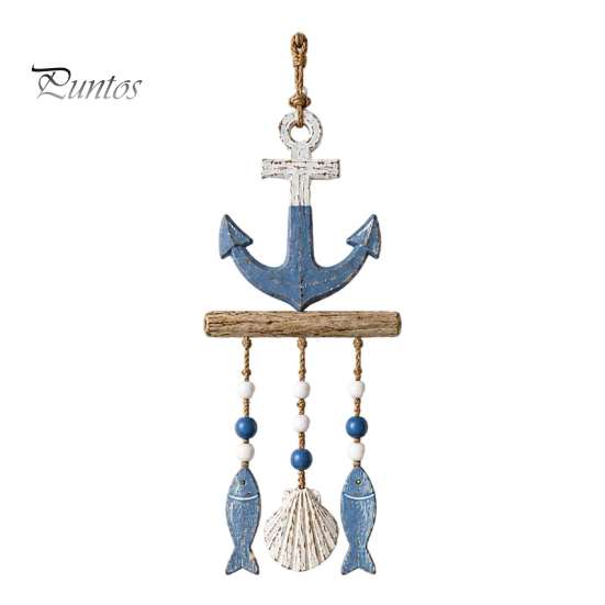 Decorazione da Appendere per Portico Costiero, Ornamento da Parete in Legno Illuminato, Cartello Nautico con Pesce, Conchiglia, Stella Marina e Ornamenti, Luci LED Calde, Casa al Mare per