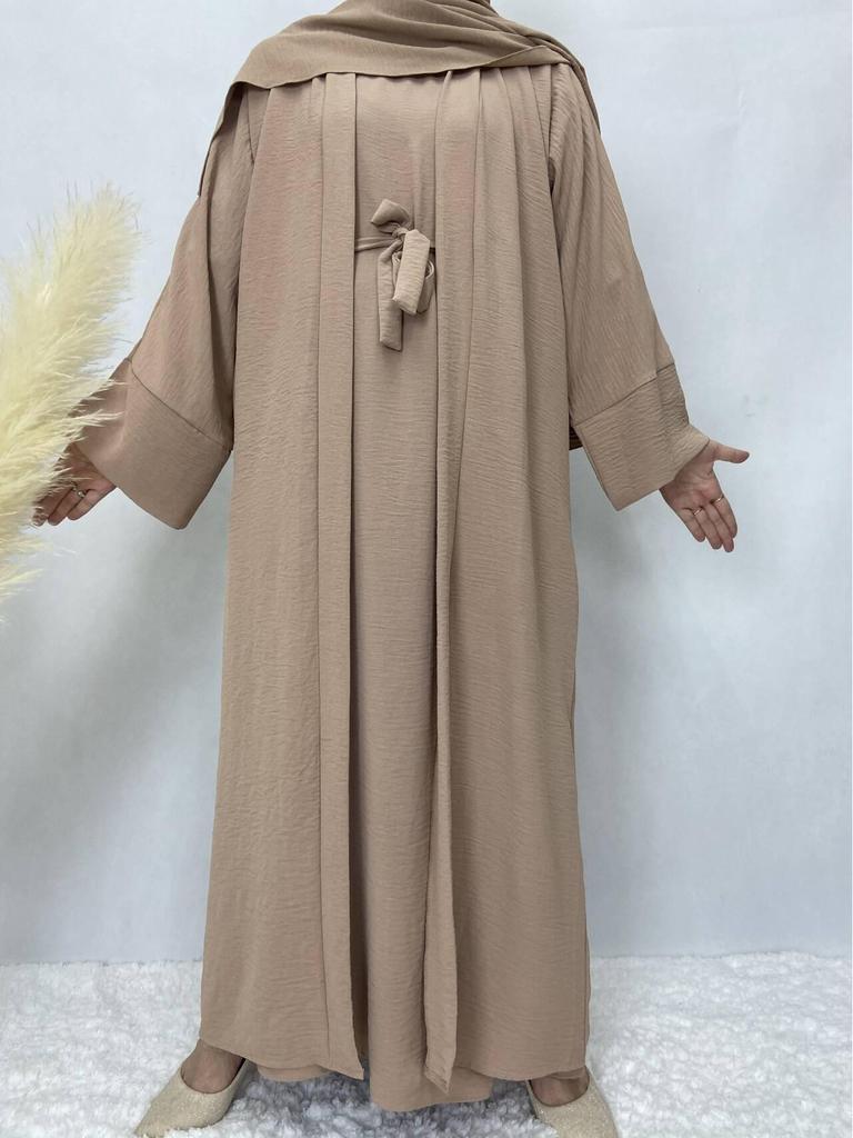 Women's Solid Color Muslim Robe: Multi-Color, Plus Size, Autumn Collection