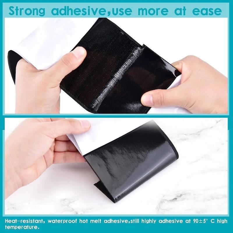 5M Strong Self-adhesive Hook and Loop Fastener Strip Magic Nylon Sticker Scratch Tapes with Glue Strap for DIY Craft 20-50MM