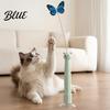 Juguetes Electrónicos Silenciosos para Mascotas Varita Mariposa Eléctrica para Gatos Recargable Juguete de Varita Interactiva Rotación 360 Auto-Juego Automático para Gatos con 2