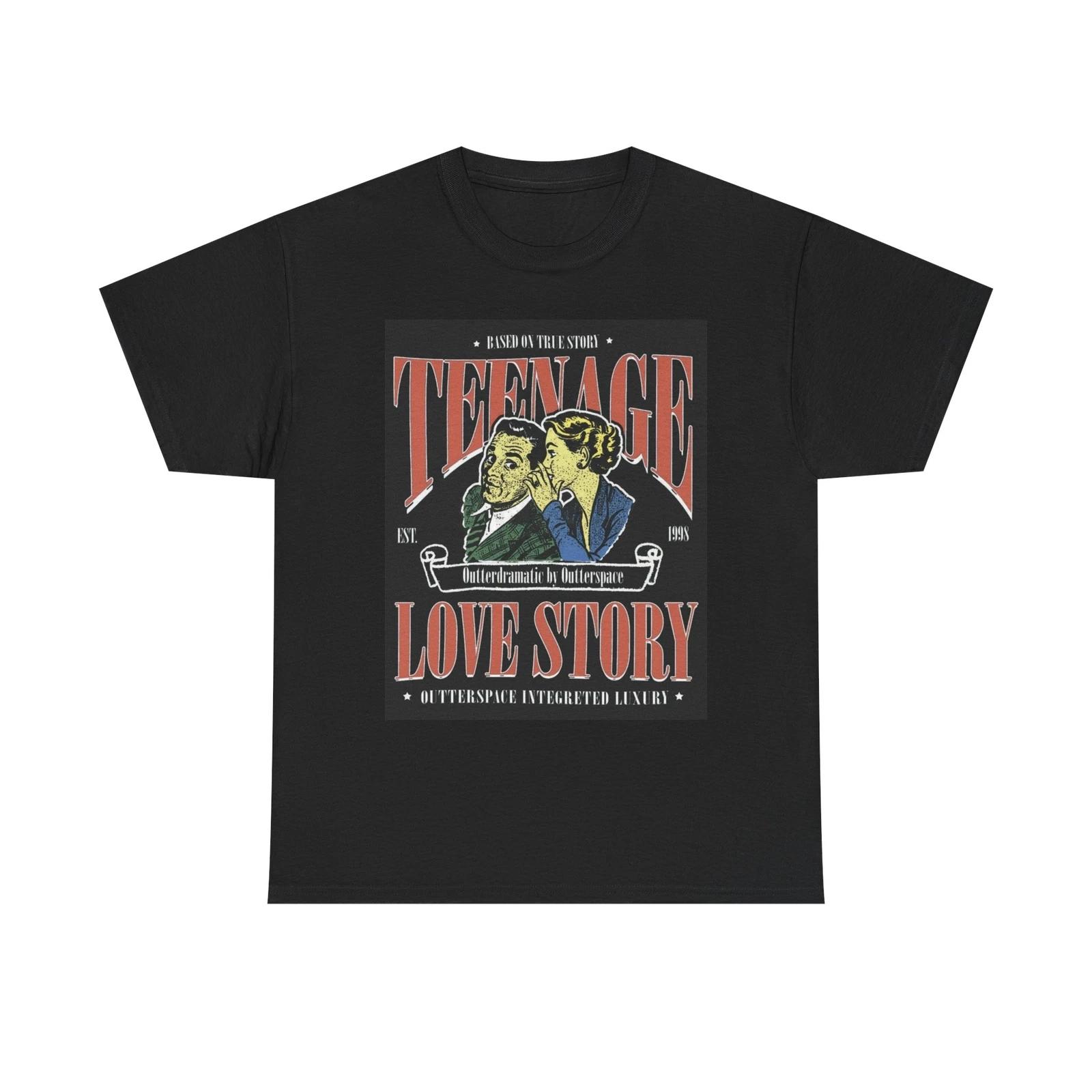 Men s and Women s T-shirts Teenage Love Story Graphic XL