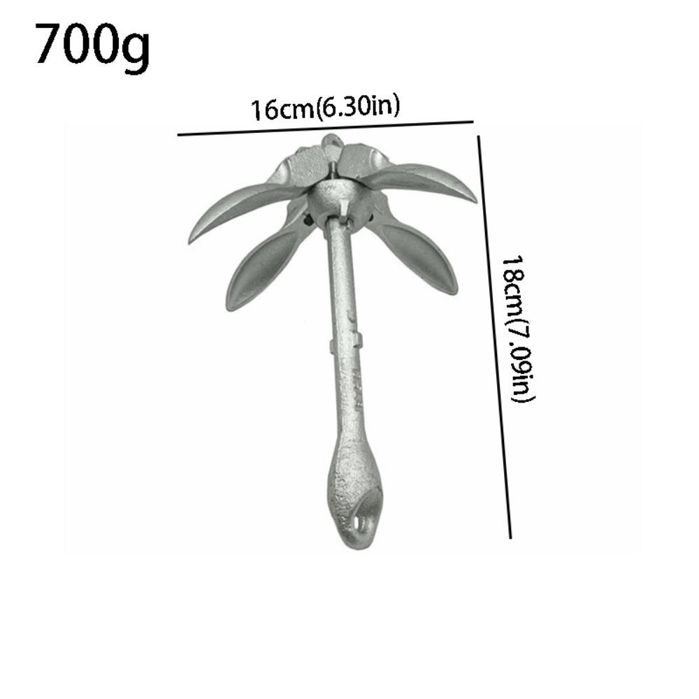 Galvanized Steel Folding Grapnel Tool Compact Design Foldable Tool Galvanized Tool  Paddle Board 0.7kg