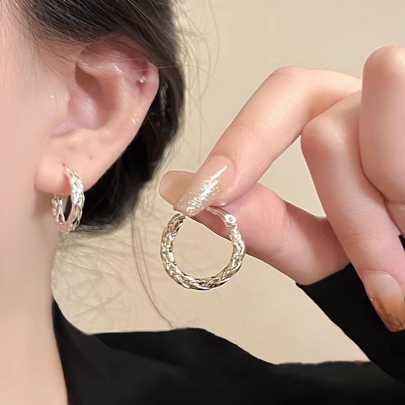 925 Sterling Silver Women's Ear Piercing Earrings - Versatile Cartilage Studs for Comfortable Sleeping