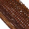 3 4 6 8 10mm Deep Brown Faceted Crystal Beads Glass Beads Loose Spacer Bead For Jewelry Making DIY Bracelet Necklace Accessories