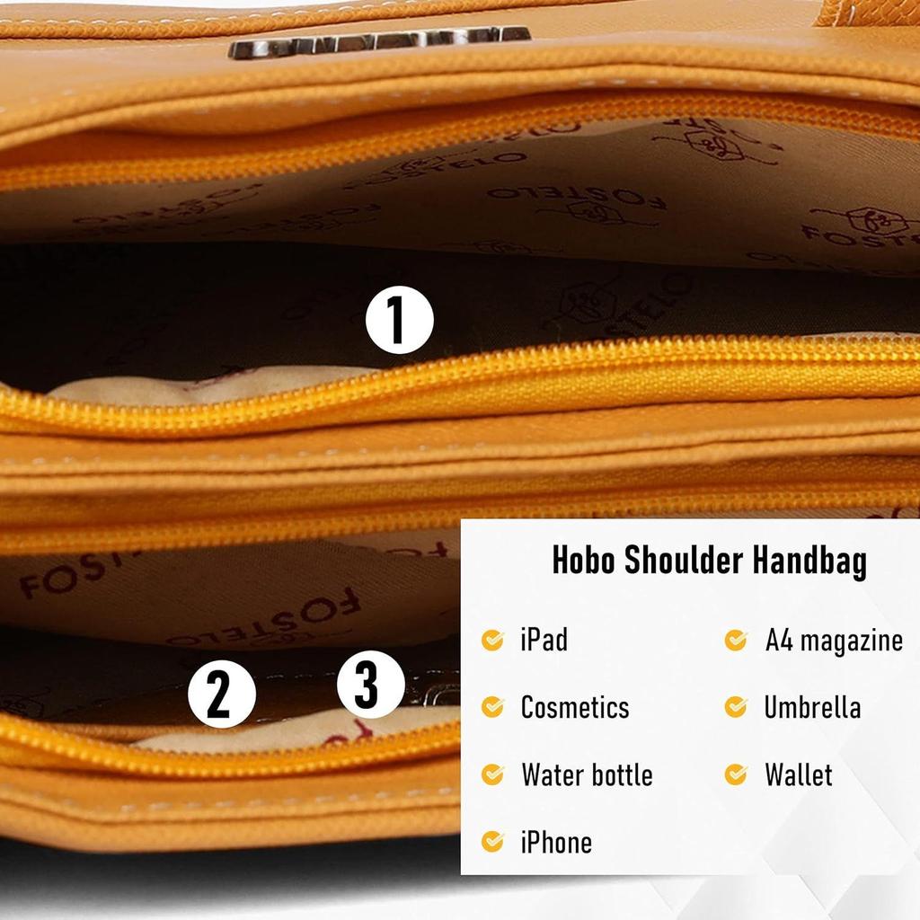 Handväska i konstläder för kvinnor (Medium)