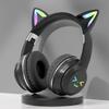 Xiaomi RGB Luminous Cat Ears Wireless Bluetooth Headphones With Microphone Headset Gamer Girl Call Noise Reduction Hifi Sale Handfree