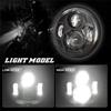 5.75 inch Led Headlight With High/Low Beam DRL For Honda Yamaha Harley Dyna Sportster Softail FXST, FXSTB, FXSTC 5 3/4"Headlamp.