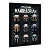 Star Wars The Mandalorian Helmet Framed Print