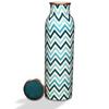 Pure Copper Water Bottle 1 Litre Alkaline and Anti Oxidant 100% Leak Proof, Office ,Modern Tamba Bottle(Chevron, Teal Blue)
