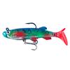 14CM Shad Soft Swimbait Jig Head Lure 8G Pre-Rigged Pinfish Lure Swimbait with Ultra Hook Paddle Tail Lure for Saltwater Fres