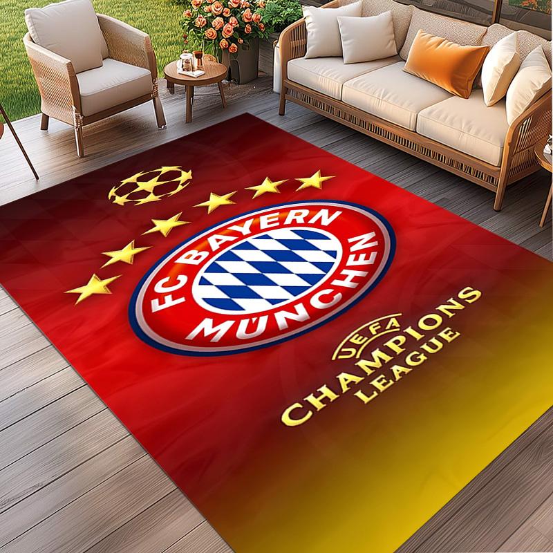 FC Bayern Motiv Teppich, Waschbarer Bodenläufer, Für Eingangsbereich Studentenwohnheim Waschküche Büro Arbeitszimmer, Heimdekoration Geburtstags-Weihnachtsgeschenk