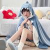 Cartoon Blanket Multifunctional Cute Blanket Cloak Soft Cape Type Animal Coral Fleece for Adults Winter Wear