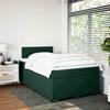 Maison Exclusive - Bettlattenrost mit dunkelgrüner Matratze 120x190 cm