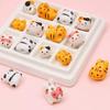 Colorful Cute Kitten Ceramic Beads for DIY Jewelry & Lucky Cat Pendants