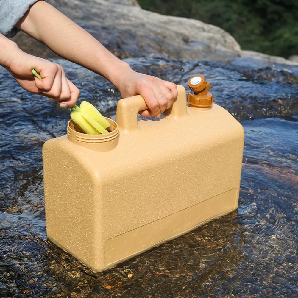 20L Camping Drinking Water Bucket Portable Water Tank with Faucet Large Capacity Water Dispenser Carrier Storage for Car Camping