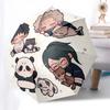 1pc Chibi Characters with Cats - Automatic Opening/Closing Outdoor Umbrella, Portable 3-Fold Design, 8-Bone Iron Frame Outdoor Umbrella, Perfect
